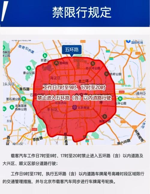 北京进京证限行时间和范围／外地车在北京限行几环