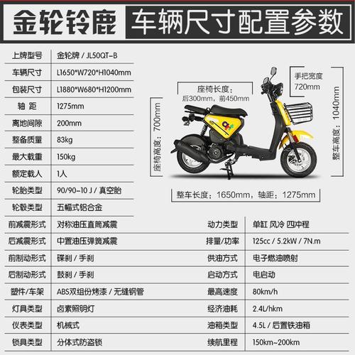 女士小型摩托车／女士小型摩托车油耗多少一公里